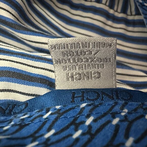 Cinch Shirt Mens XXL 2X Blue Button Long Sleeve Casual Plaid Western Rodeo Fair - Picture 7 of 11